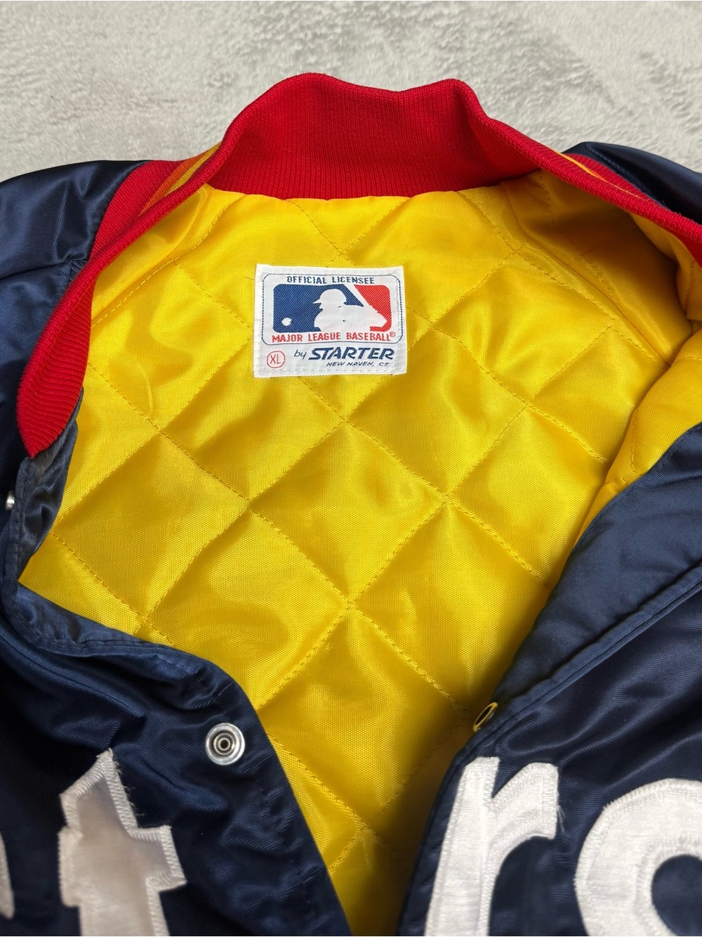 Rare 80’s Vintage Houston Astros Satin Starter Jacket XL Early Production USA - Picture 2 of 5